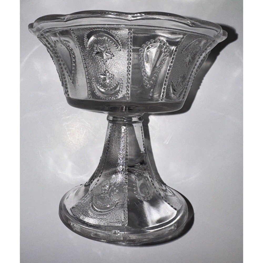 EAPG Nat’l Glass (Beatty-Brady Works) Orient Jelly Compote Moon Stars